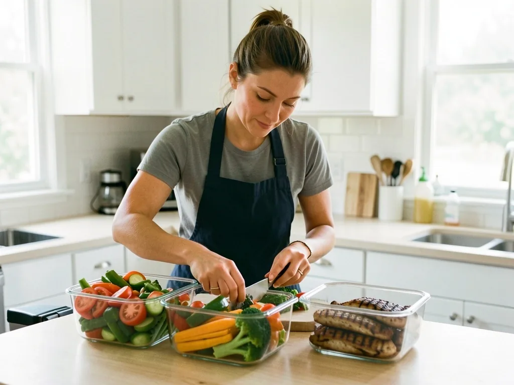 Coach organizing meal preparation
